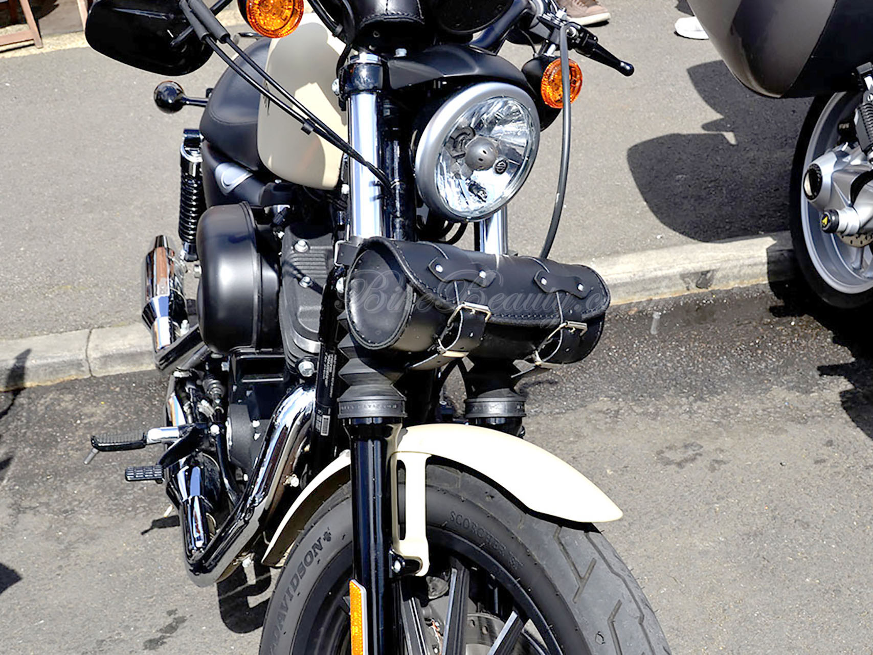 Harley Geldbörse Motorrad Echtleder Große Werkzeugrolle Mit Nieten. - CC EUROPE Sp. Z O.o Chrom Schwarz Tasche