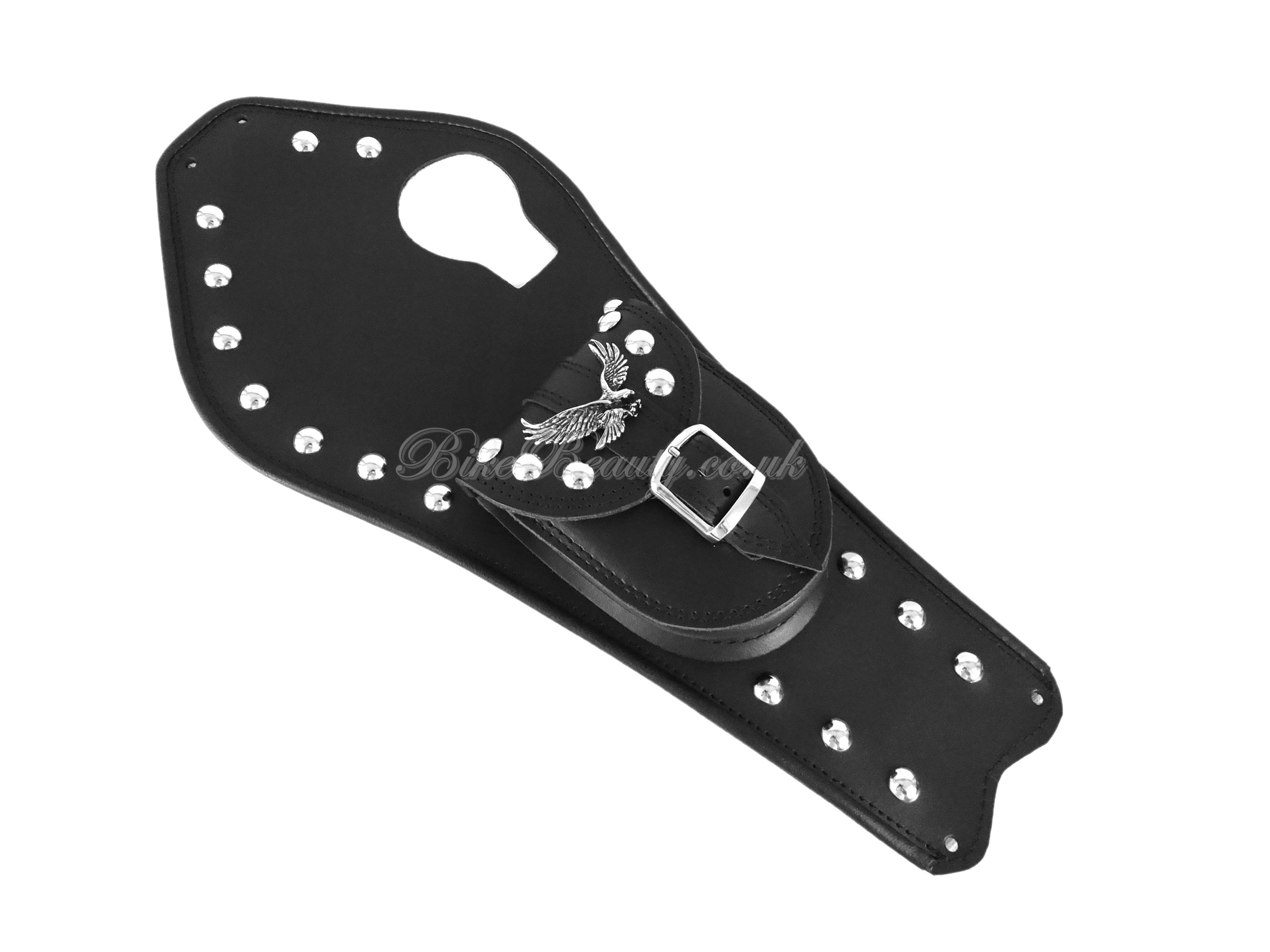Yamaha Virago XV 535 Leather Tank Cover Panel With Strap – Bike Beauty, TBS-YV535-S