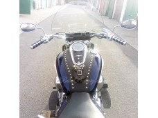 SUZUKI VLR1800 INTRUDER C1800 BOULEVARD C109R LEATHER TANK Pad Cover Panel Bib